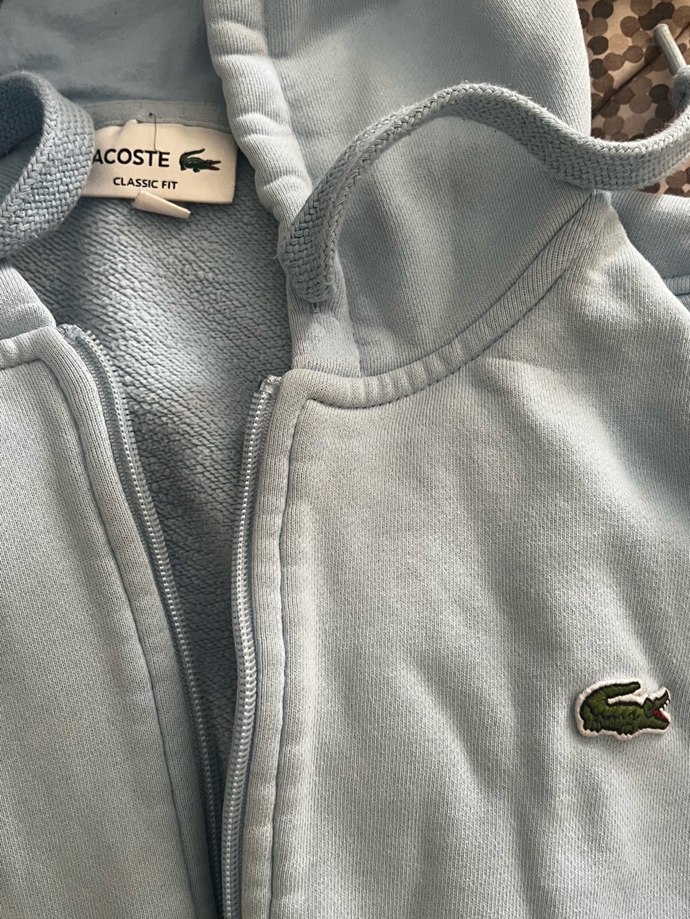 Lacoste Men’s Light Blue Cotton Jacket + Joggers with Crocodile Logo - Picture 3 of 6